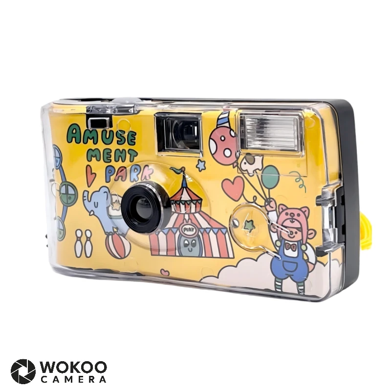 Disposable Film Camera With Flash Side View 1