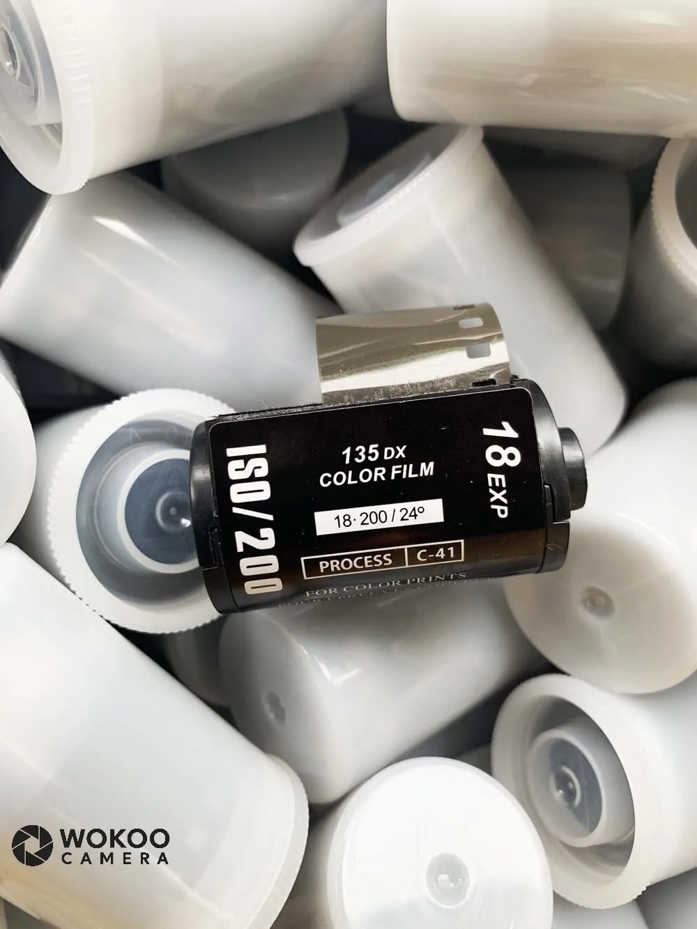 ISO/ASA 200 color negative film mass production display