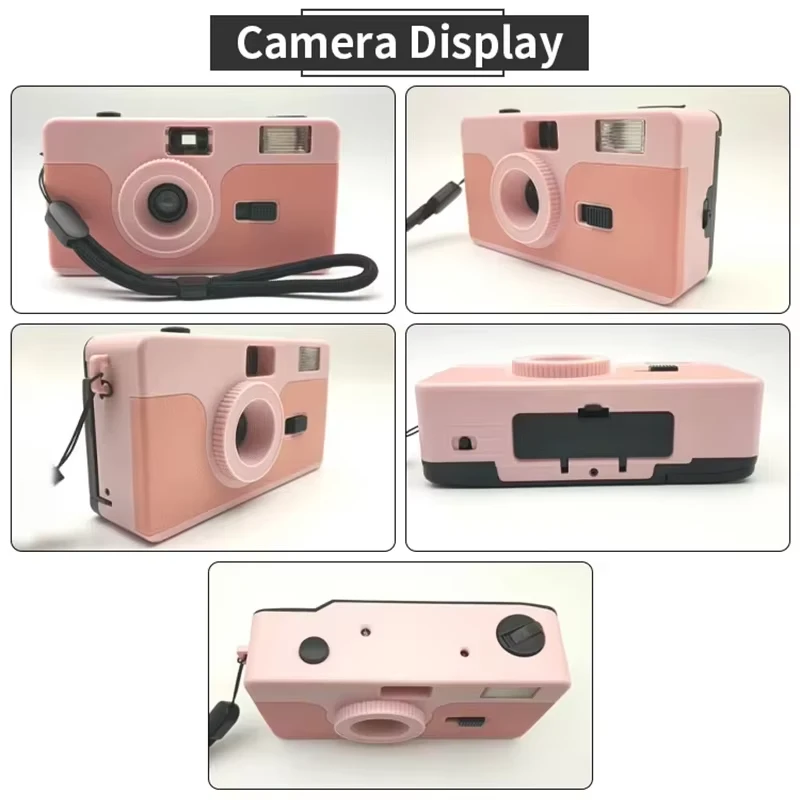 reusable point and shoot film camera display