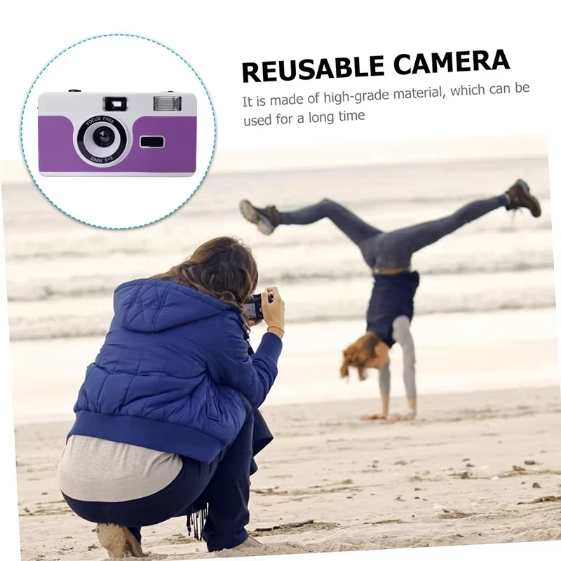 Reusable point and shoot film camera using scene 1