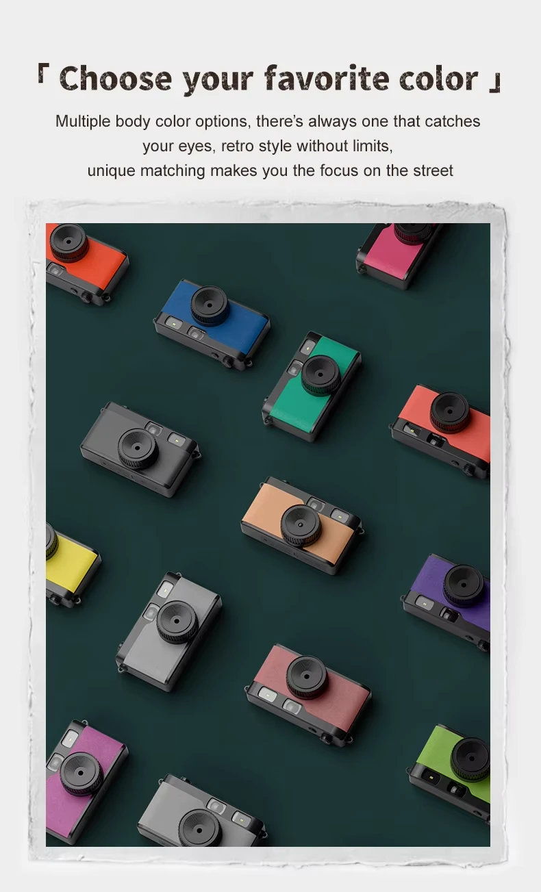 Multiple vibrant color options for Wholesale OEM Retro Digital Cameras